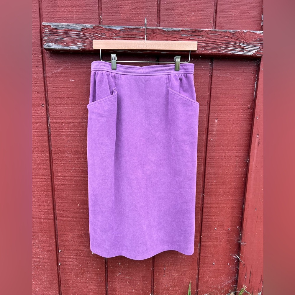 Vintage Saks Fifth Avenue vintage purple midi skirt